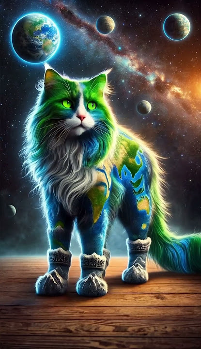 Cats planets. Vol.1. #ai #cat #cute #planet #moon #sun #earth