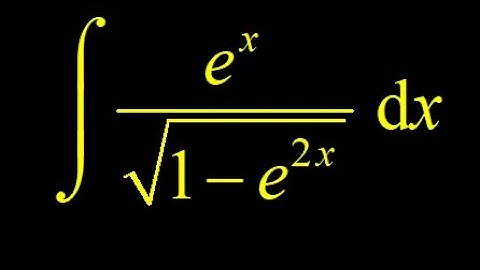 Integral e^x/sqrt(1-e^(2x)), informal approach (chain rule backwards) vs. u-substitution.
