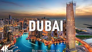 FLYING OVER DUBAI (4K UHD) - Soft Piano Music With Wonderful Natural Landscapes To Calm Your Mind