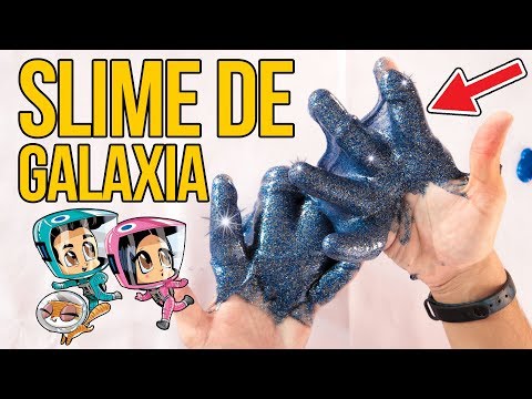 Cómo hacer SLIME GALÁCTICO casero - MOCO DE GORILA DE GALAXIA (Experimentos Caseros)