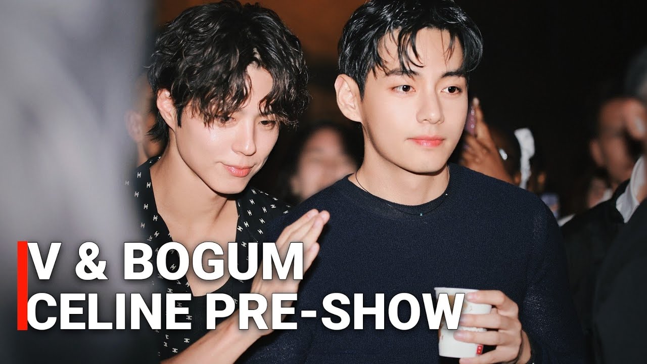 BTS Taehyung & Bogum and Suzy at CELINE pre-show FULL FANCAM| V 뷔 Paris fashion week 2025