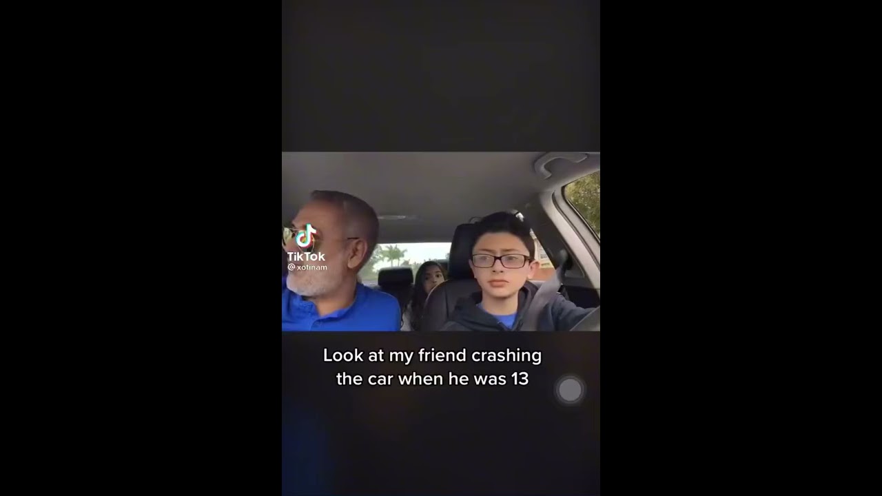 Kid Crashes New Car