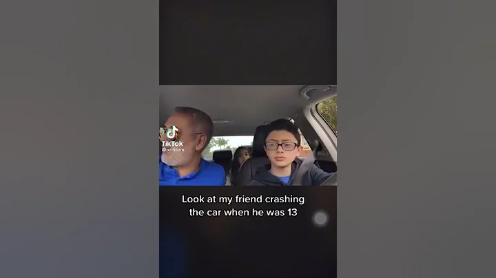 Kid crashes new car