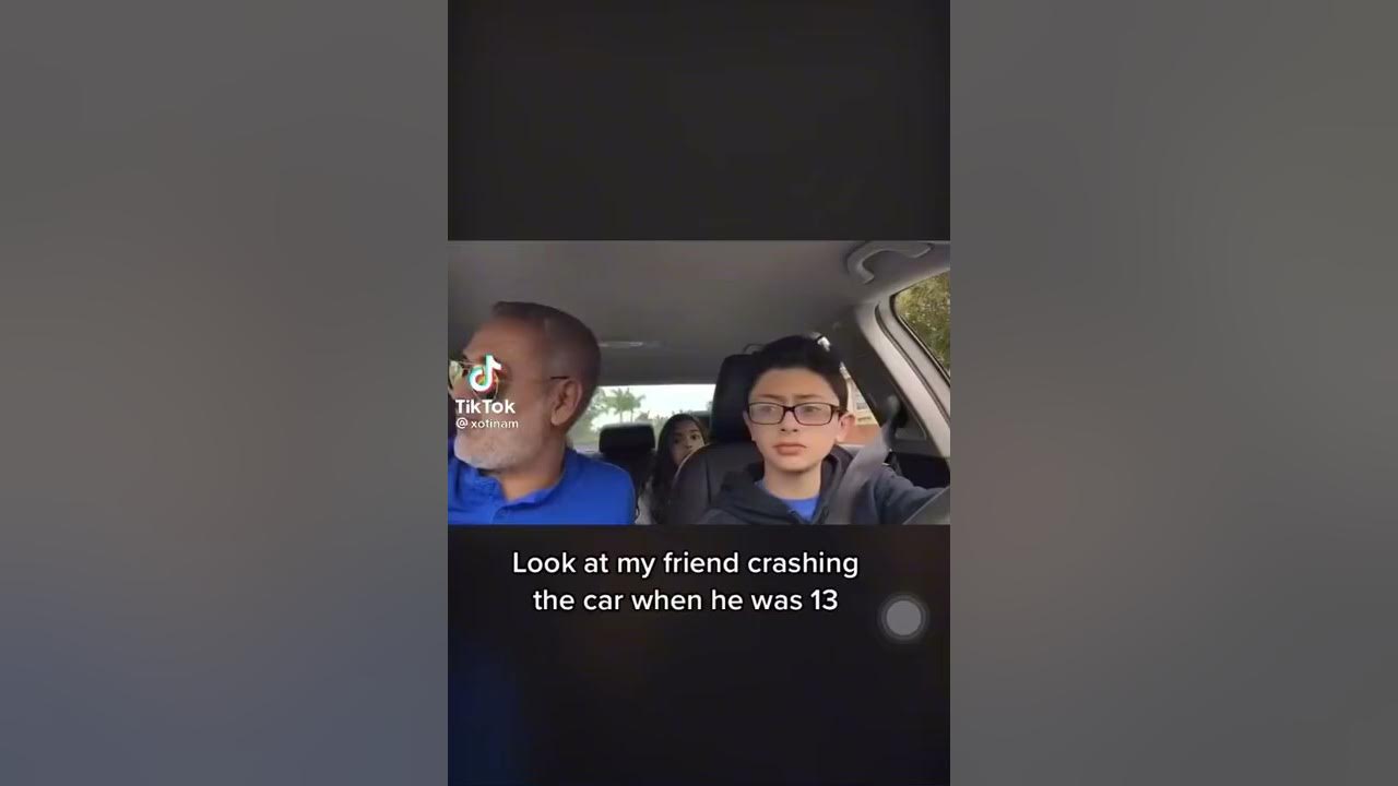 Kid crashes new car Kid crashes new car