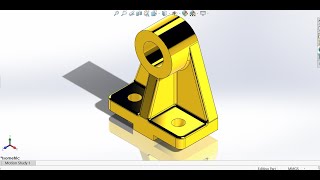 counter bearing bracket solidworks  tutorial part 27