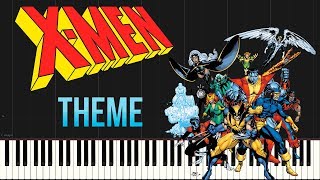 90's X-Men Theme | Classic Cartoon (Piano Tutorial Synthesia)