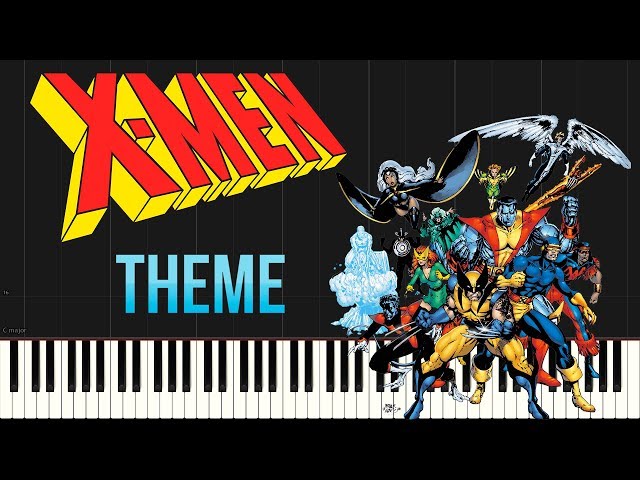 90's X-Men Theme | Classic Cartoon (Piano Tutorial Synthesia) class=