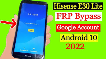 Hisense Infinity E30 Lite Bypass 2022/ Google Account Bypass Android 10 Without PC 2022 |(HLTE102E)