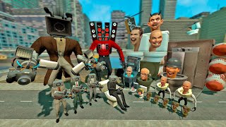New Super Rocket Skibidi Toilet Vs All Camera Man Bosses In Garrys Mod