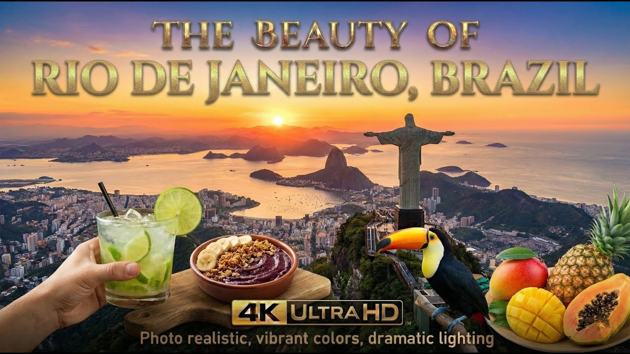The Beauty of Rio de Janeiro, Brazil in 4K | Relaxing Travel Video & Iconic Landscapes
