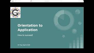 Webinar: Orientation to Application 2026