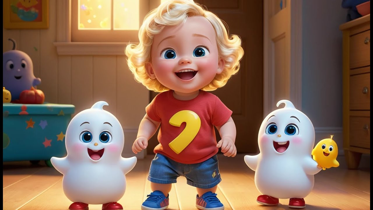 🎵 Count with the Ghosts 👻🔢 | Kids Song | Counting Rhyme | Fun Learning