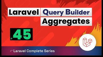 Laravel 10 Tutorial 45 | Query builder - Aggregates in Laravel