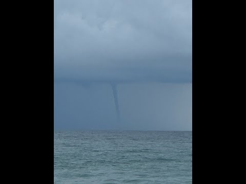 Tornado (or water spout) at Topsail Beach, North Carolina