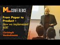 From Paper to Product – How we implemented BERT | Christoph Henkelmann