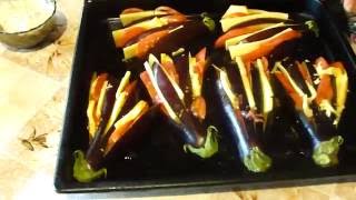 Баклажан.Закуска из баклажан в духовке. Appetizer of Eggplant in the oven. Баклажан.Закуска из баклажан в духовке. Appetizer of Eggplant in the oven.