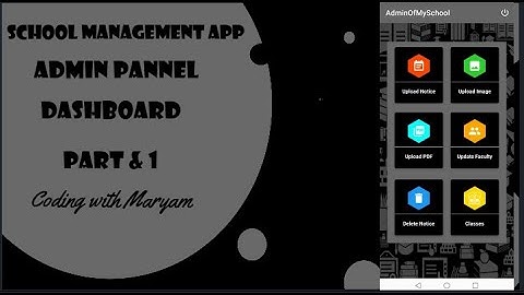 School Management System Admin Dashboard