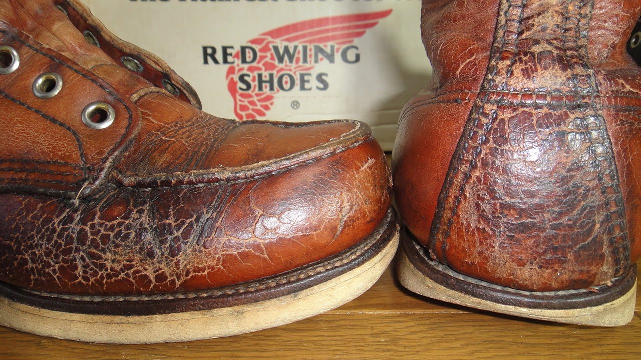 ①過去最高に酷い半円犬タグの現状確認 96年製レッドウィング875 REDWING