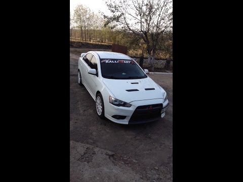 Mitsubishi Lancer X RalliArt зимний дрифт