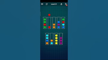 Ball sort puzzle. Level 21