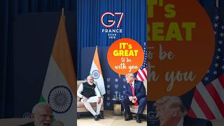 When President Trump met PM Modi | #g7 | #shorts