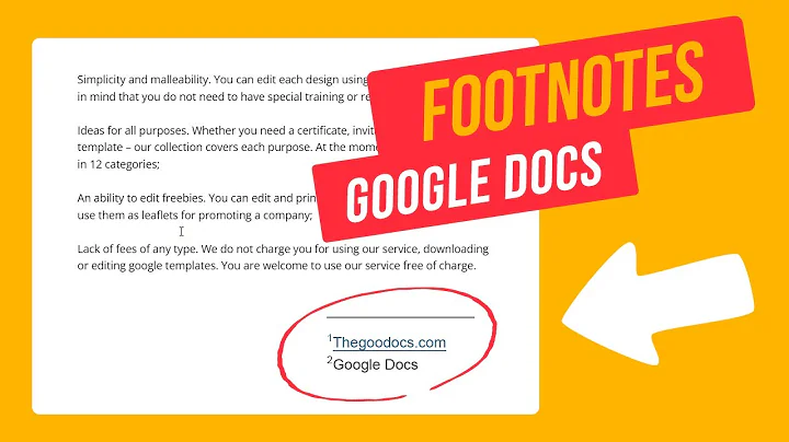 How to Add Footnotes in Google Docs | Insert Footnotes Google Docs