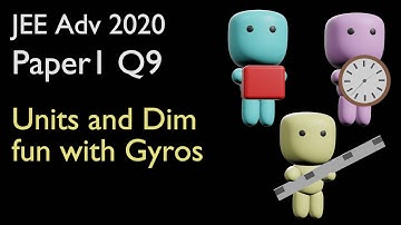 JEE Advanced 2020 solutions | Question 9 | Units and Dimensions | Class 11 | IIT JEE | Physics