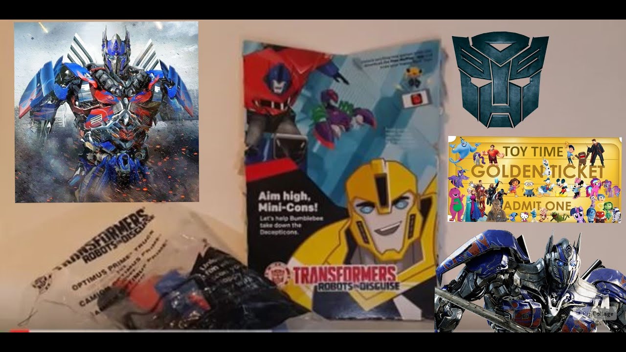 Transformers Robots in Disguise Happy Meal Toy #2 Optimus Prime Truck Tickets To Toy Time mcdonalds phone number