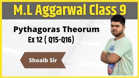 Class 9 | M.L Aggarwal | Pythagorus Theorum | Ex 12 | Part 04