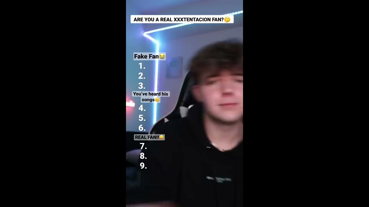ARE YOU A REAL XXXTENTACION FAN Shorts Viral Songtest