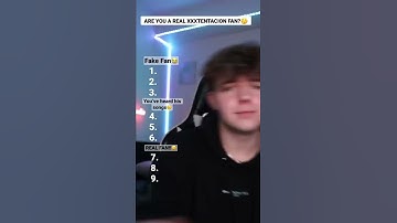 Thumbnail of ARE YOU A REAL XXXTENTACION FAN?🤔🤨 #shorts #viral #songtest