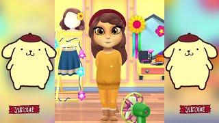 My talking angela 2 💛 Tomboy Pompompurin 💛 Sanrio Cosplay🌈🎀