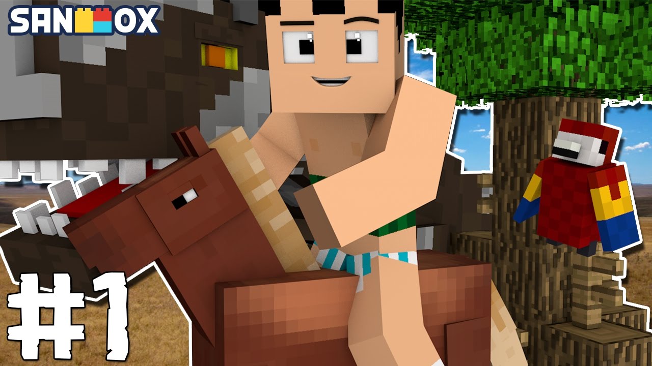 아프리카 초원에 버려진 가족..벌레를 먹자구?! [초원에서 살아남기 #1편] 가족상황극 마인크래프트 Minecraft - [램램]