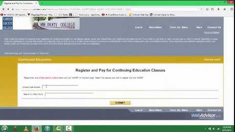 Registering for Non-Credit Courses