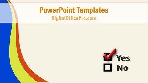 Checkbox Question PowerPoint Template Backgrounds - DigitalOfficePro #03627W