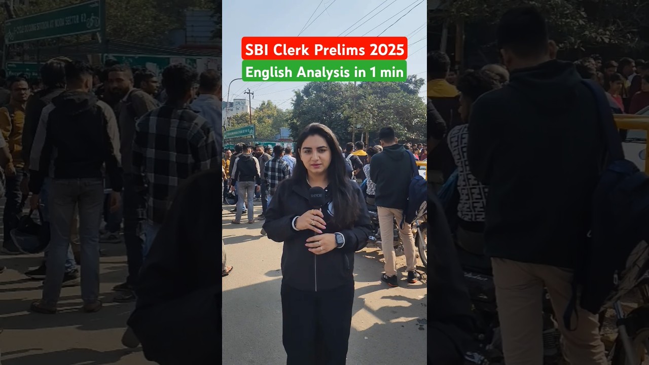 English Analysis in 1 min | SBI Clerk 2025 