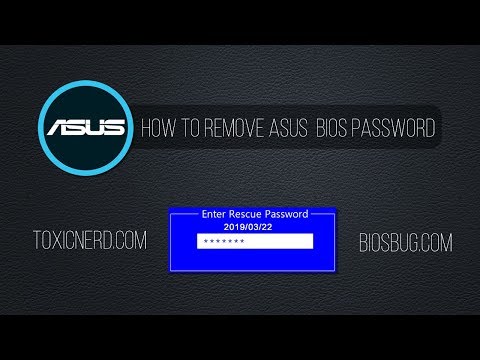 Asus लैपटॉप बायोस पासवर्ड को हटाने या रीसेट करने का दूसरा तरीका - टेस्टेड वर्किंग