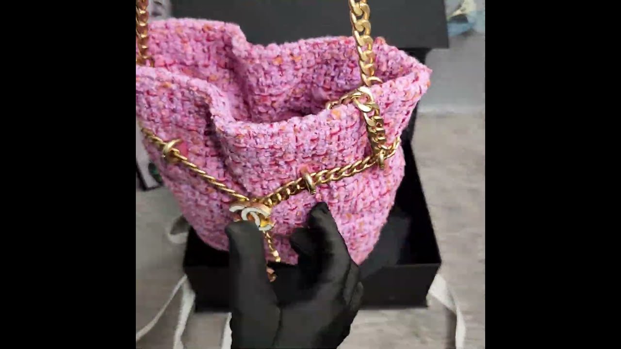 Chanel Tweed Bucket Bag A Chic Fusion of Classic and Contemporary