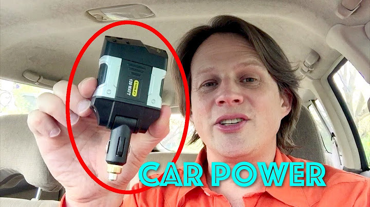 How to use your laptop in a car - power inverter for your cigarette lighter