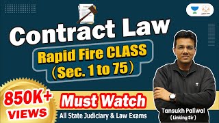 Contract Law ( Rapid fire class) Sec 1-75 | Contract Law | Linking Laws | By Tansukh Paliwal