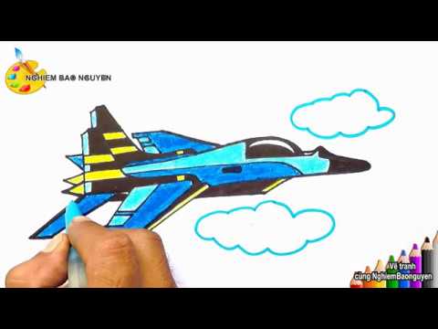 Vẽ Máy Bay Phản Lực/How To Draw Jet Plane - Youtube