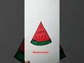Simple drawing 🍉 watermelon for kids | Watermalon easy drawing for kids #begginers #shorts #tranding