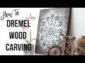 Dremel Wood Carving - How to make a Mandala Wall Art Dremel Wood Carving - How to make a Mandala Wall Art