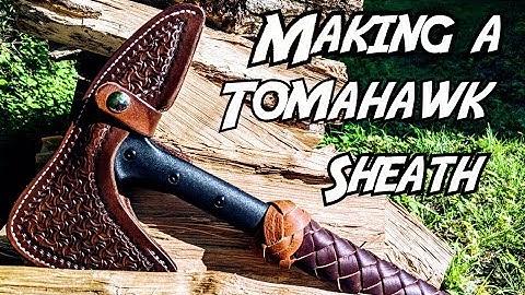 Making a sheath for a tomahawk or belt ax from leather