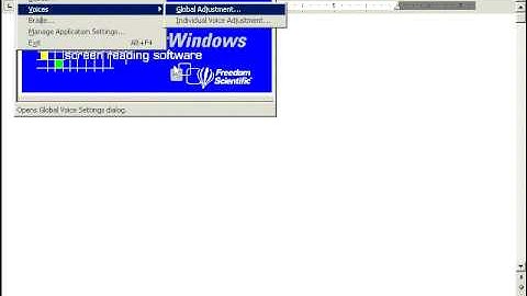 Customize your Jaws Voice