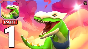 Dino Islands: Collect & Fight - Gameplay Walkthrough Part 1 Dino War Army Commander (Android,iOS)