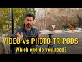 Video tripods and fluid heads vs photo tripods