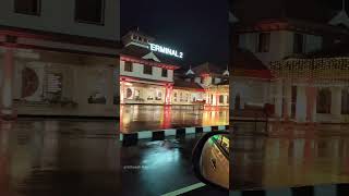 “Cochin International Airport — pride of Kerala, beauty of the night! 🌌💚” #cial #kochi #kerala