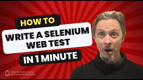 How To Write A Selenium Test In 1 Minute | Serenity Dojo TV