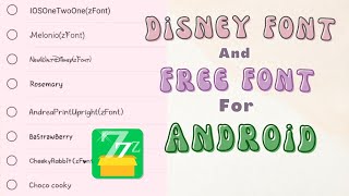 Disney Font - Free Fonts for Android (Zfont) - Tutorial | Prinsesa Giann screenshot 3